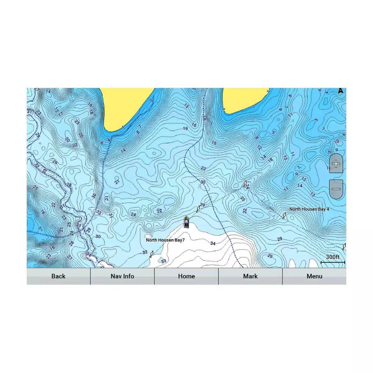 View of Mapping Navionics+ Map Canada, Alaska & Great Lakes available at EZOKO Pike and Musky Shop