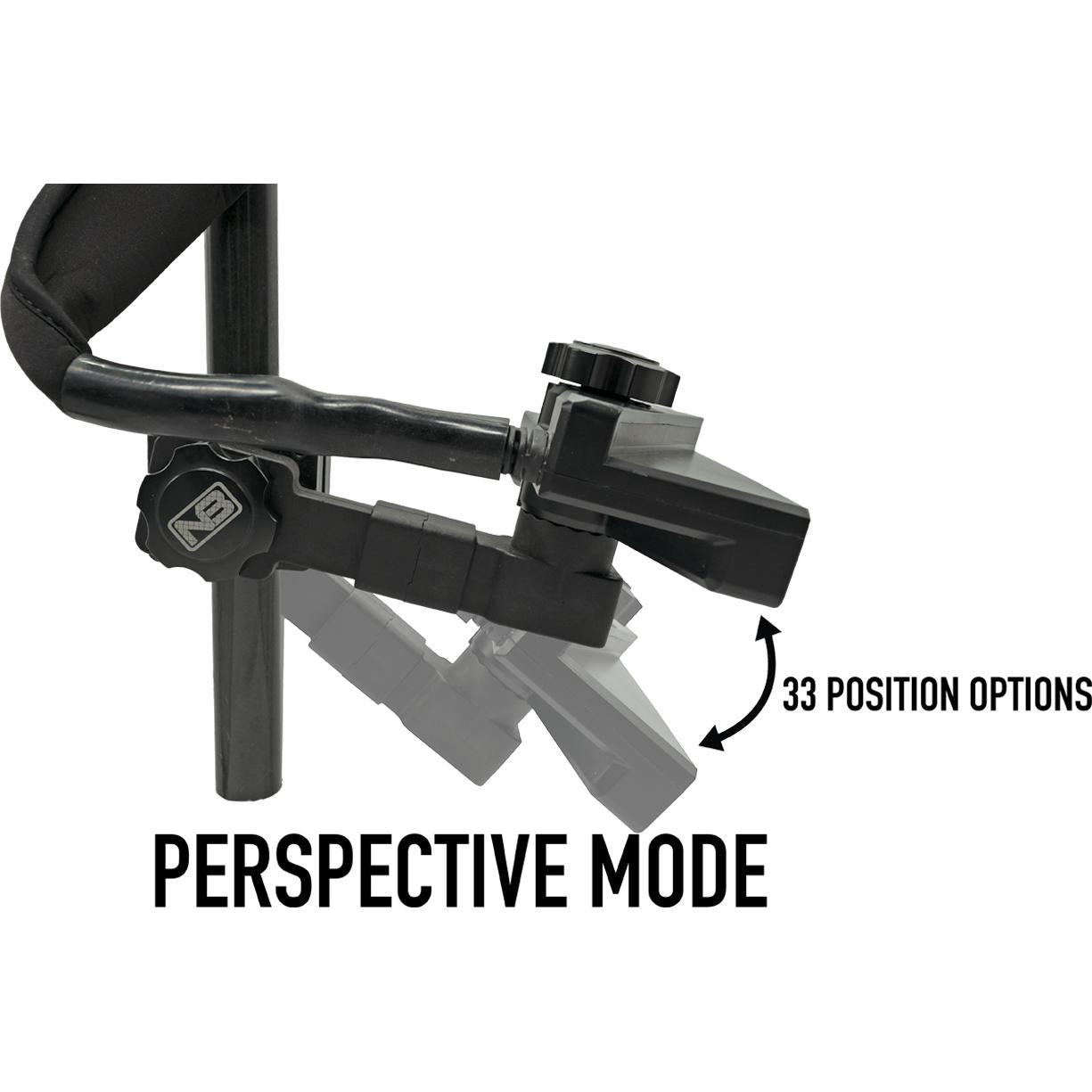 View of boating_accessories Net Buddy Dual Mount (Foward & Perspective) For Garmin Livescope LVS34 Plus available at EZOKO Fishing