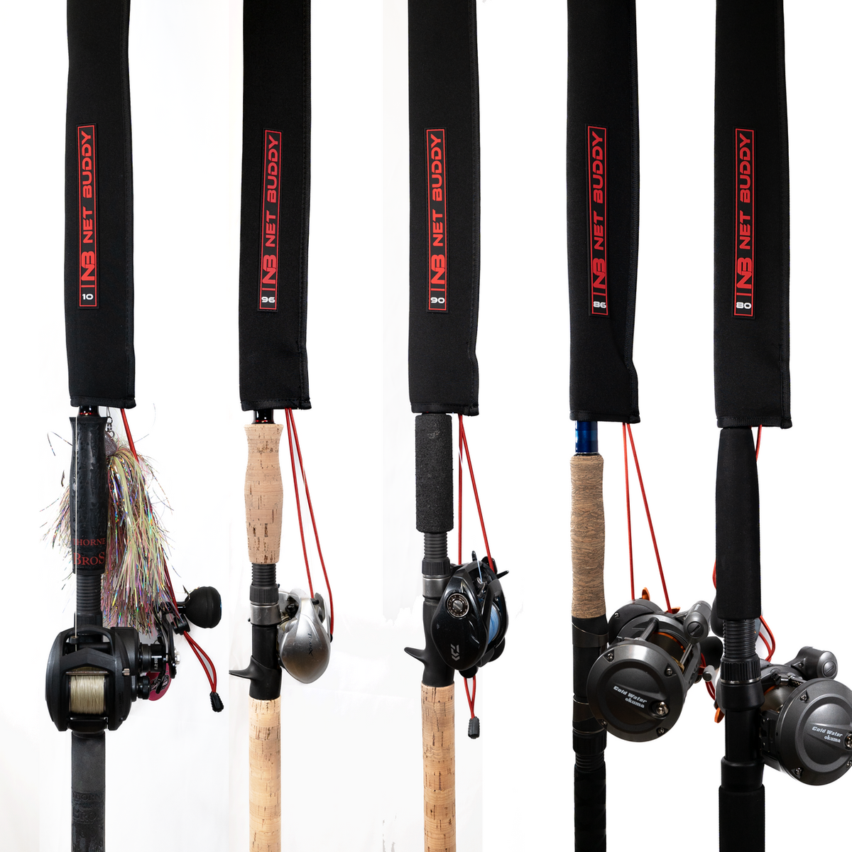 View of Rods-Reels-Accessories Net Buddy Musky Rod Sleeves available at EZOKO Pike and Musky Shop