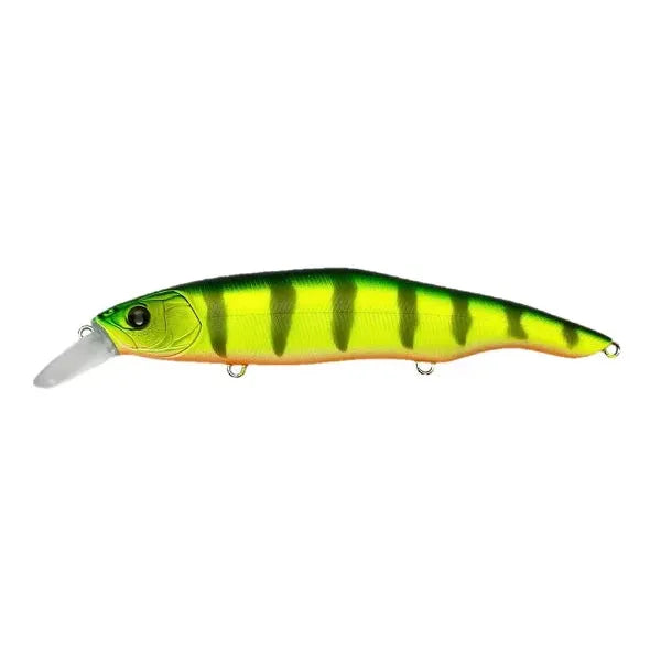 View of Jerbaits Nishine Lure Works Erie 115SD Jerkbait EU Chartreuse Perch available at EZOKO Fishing