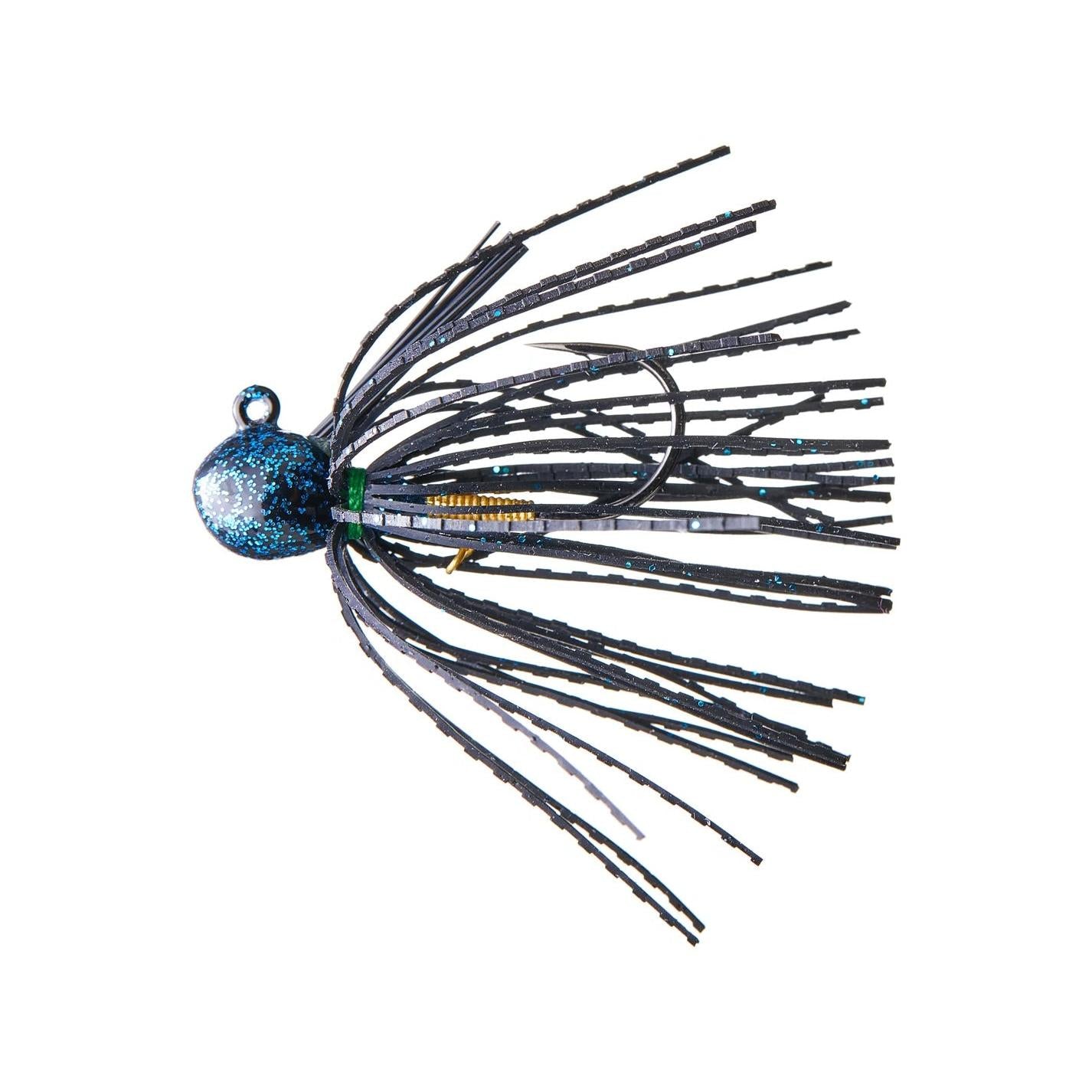 View of Jigs Nishine Lure Works Finesse Cover Jig Black & Blue Flake 1/3oz available at EZOKO Fishing