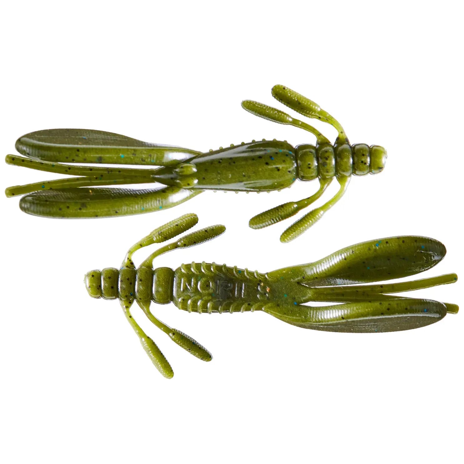 View of Nories 3" Escape Chibi Twin Creature Bait Watermelon Float Blue Flake available at EZOKO Fishing