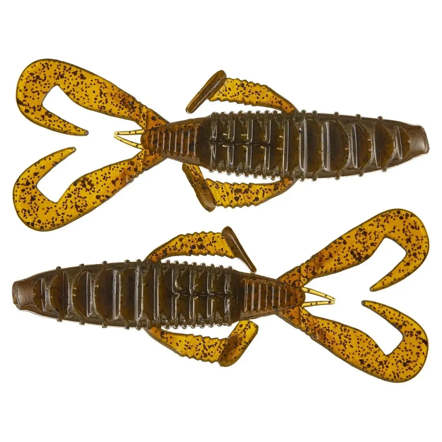 View of Creature Baits Nories Front Flapper Curly 4" Light Green Pumpkin available at EZOKO Fishing
