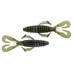 View of Creature Baits Nories Front Flapper Curly 4" Reservoir Shrimp available at EZOKO Fishing