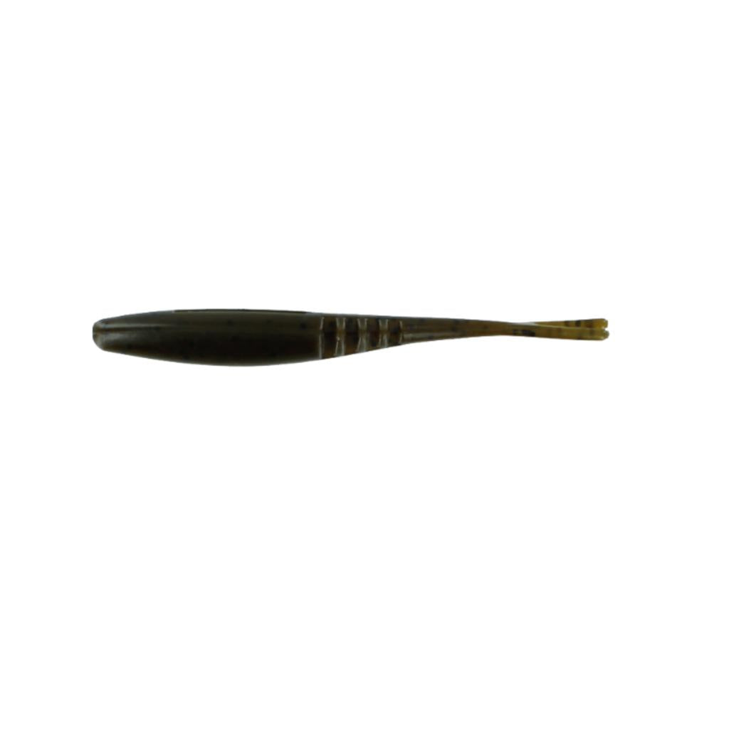 View of Softbaits NXS Drop Luck Finesse 3.75" Green Pumkin available at EZOKO Fishing
