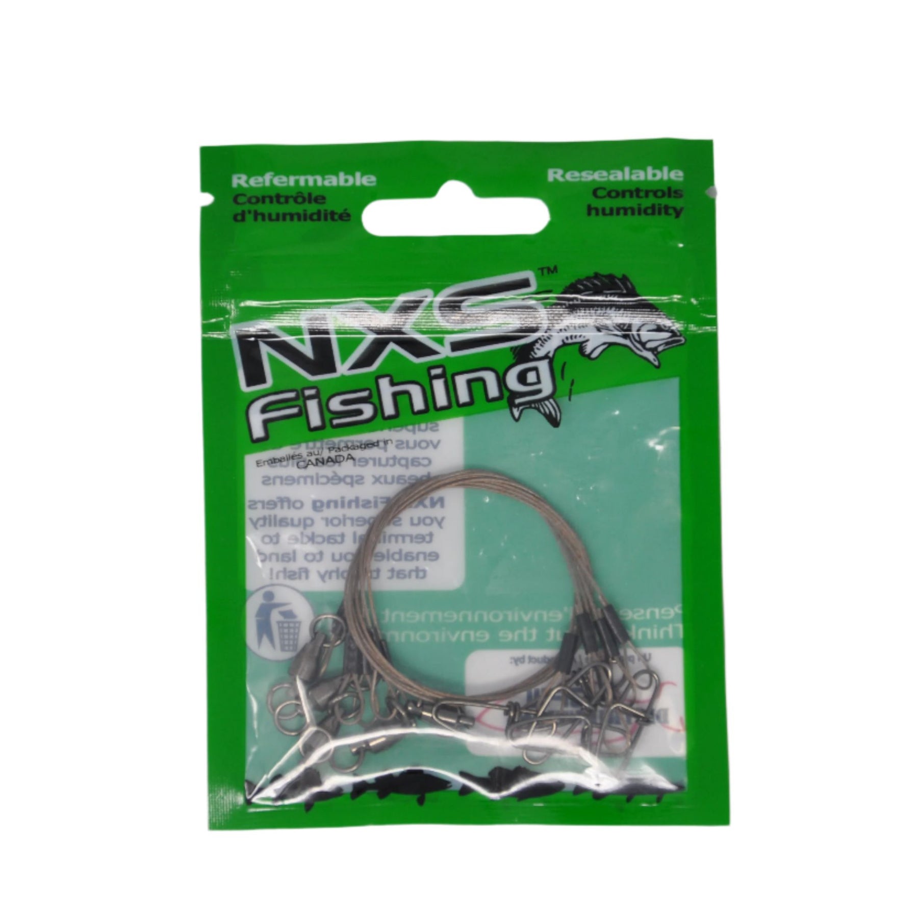 View of Leaders NXS Wire Leader 10 in. 40 lbs. available at EZOKO Pike and Musky Shop