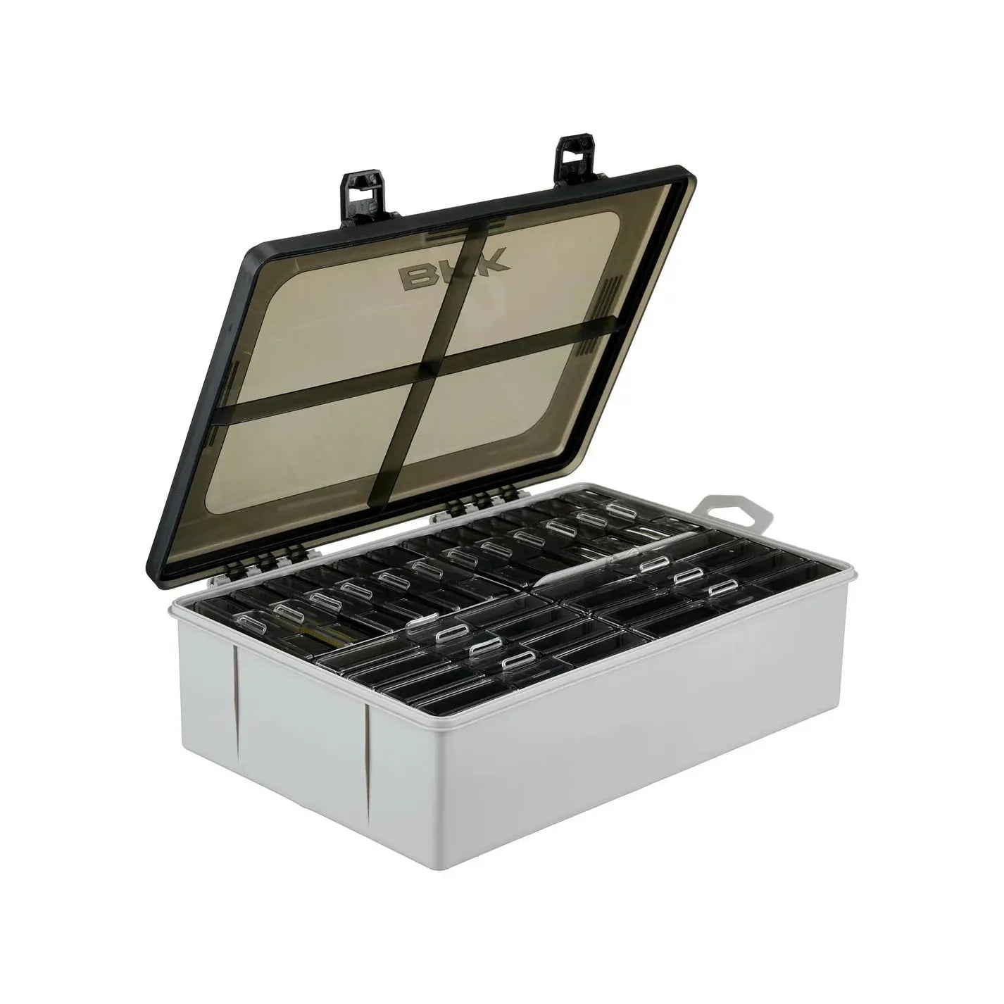 View of Hooks OCD TACKLE STORAGE SYSTEM A3 - Medium DEEP STARTER KIT (Includes 12 Large Acc Boxes, 8 X-large Acc Boxes & 1 Large Acc Box) available at EZOKO Fishing
