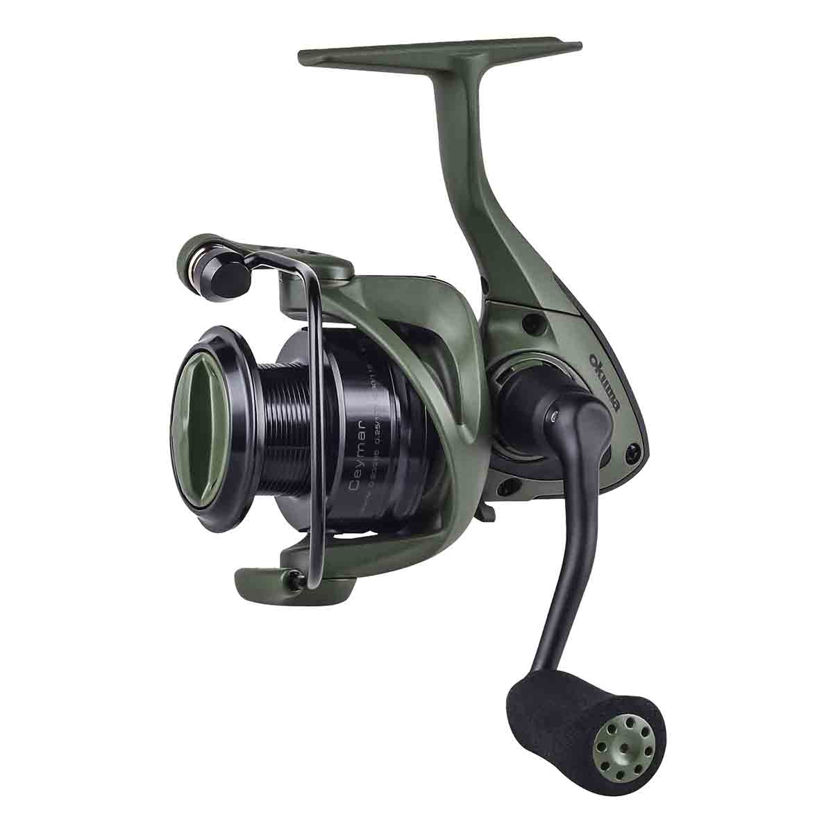 View of Spinning_Reels Okuma Ceymar Tactical Spinning reels available at EZOKO Pike and Musky Shop
