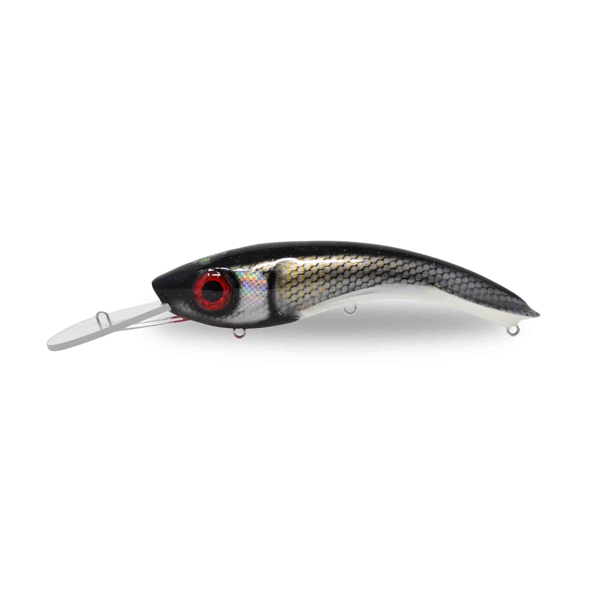 View of Crankbaits One Shot Tackle Perchosaurus 10" Crankbait Whitefish available at EZOKO Fishing