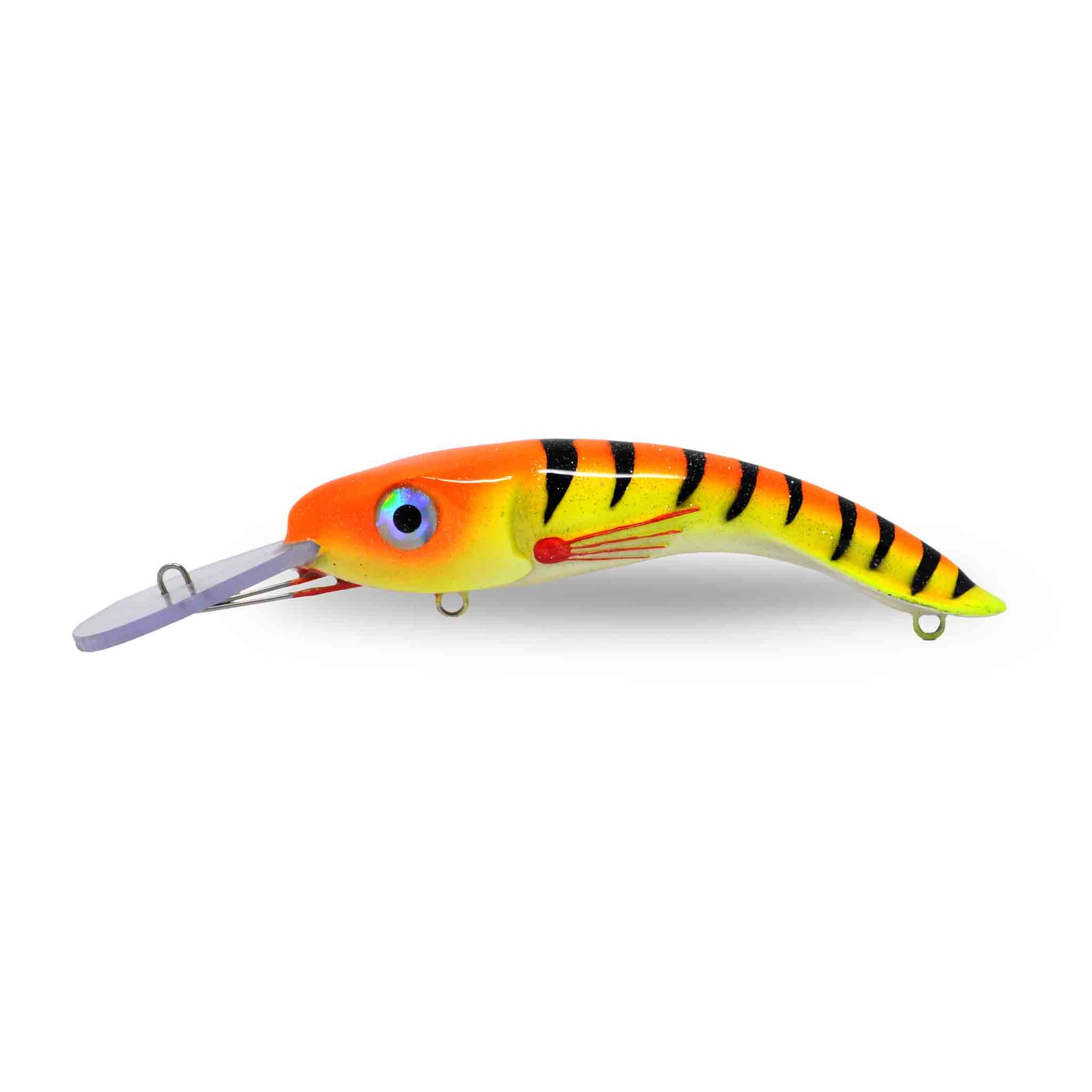 One Shot Tackle Perchosaurus 7'' Orange Tiger Crankbaits