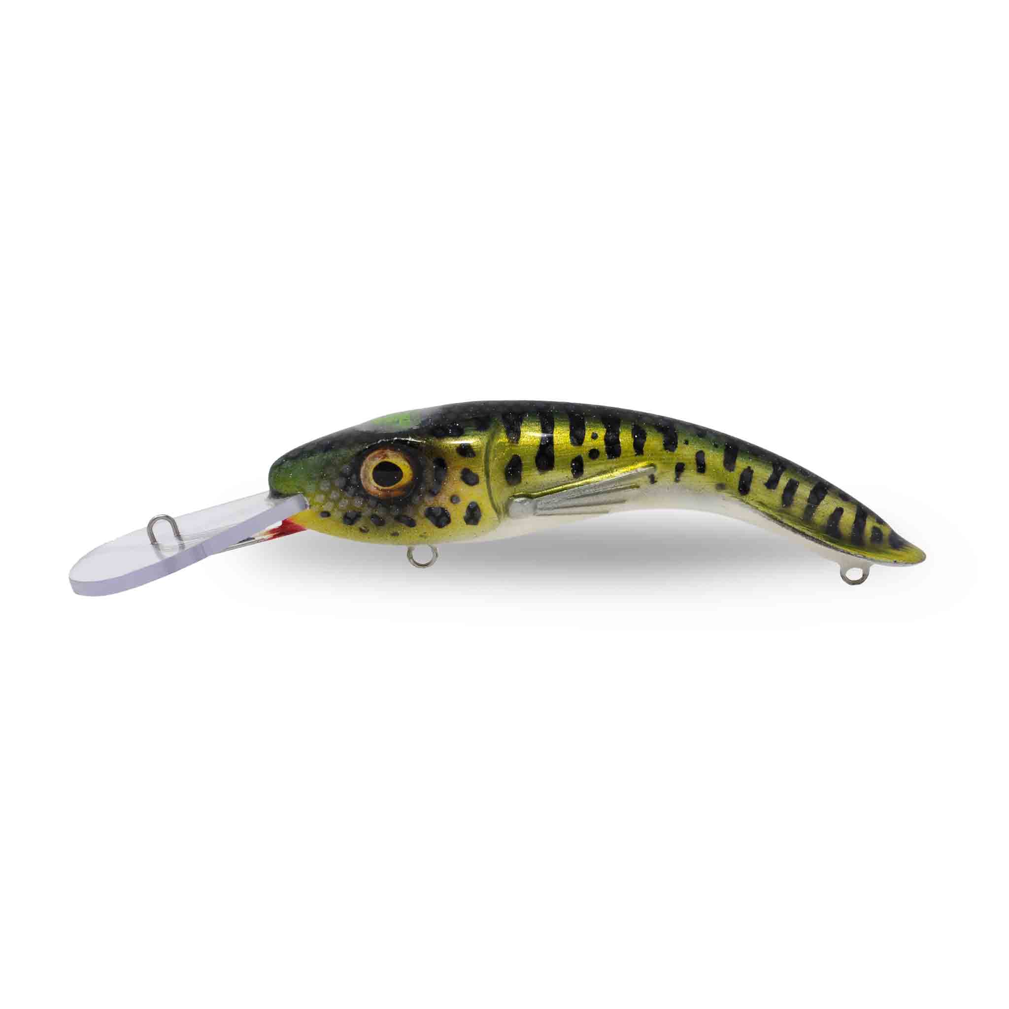 View of Crankbaits One Shot Tackle Perchosaurus 7" Crankbait Baby Musky available at EZOKO Fishing
