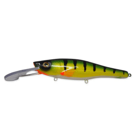 View of Crankbaits One Shot Tackle Straight Perch 10" Crankbait Perch / Orange Belly available at EZOKO Fishing