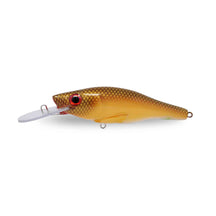 Side view of one shot tackle straight perch 7 crankbait color carp