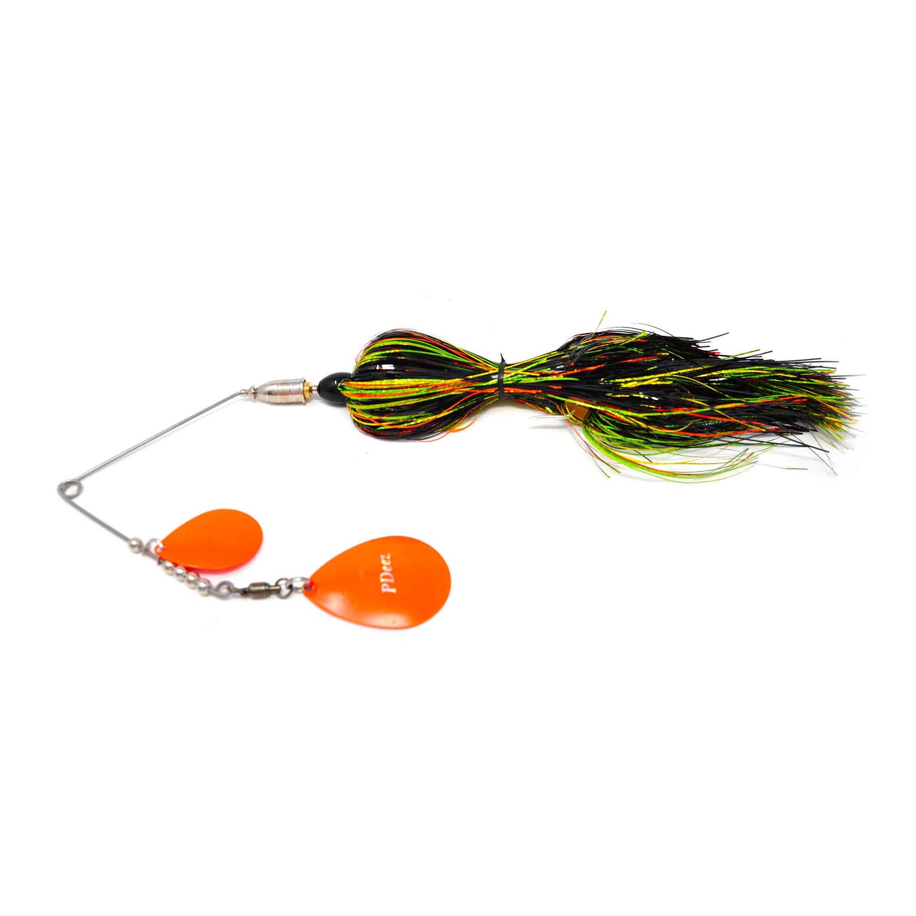 View of Spinnerbaits PDeez Bell Casting Spinnerbait Black Perch available at EZOKO Pike and Musky Shop