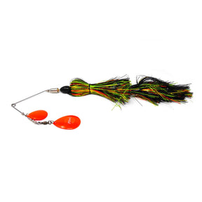 View of Spinnerbaits PDeez Bell Trolling Spinnerbait Black Perch available at EZOKO Pike and Musky Shop