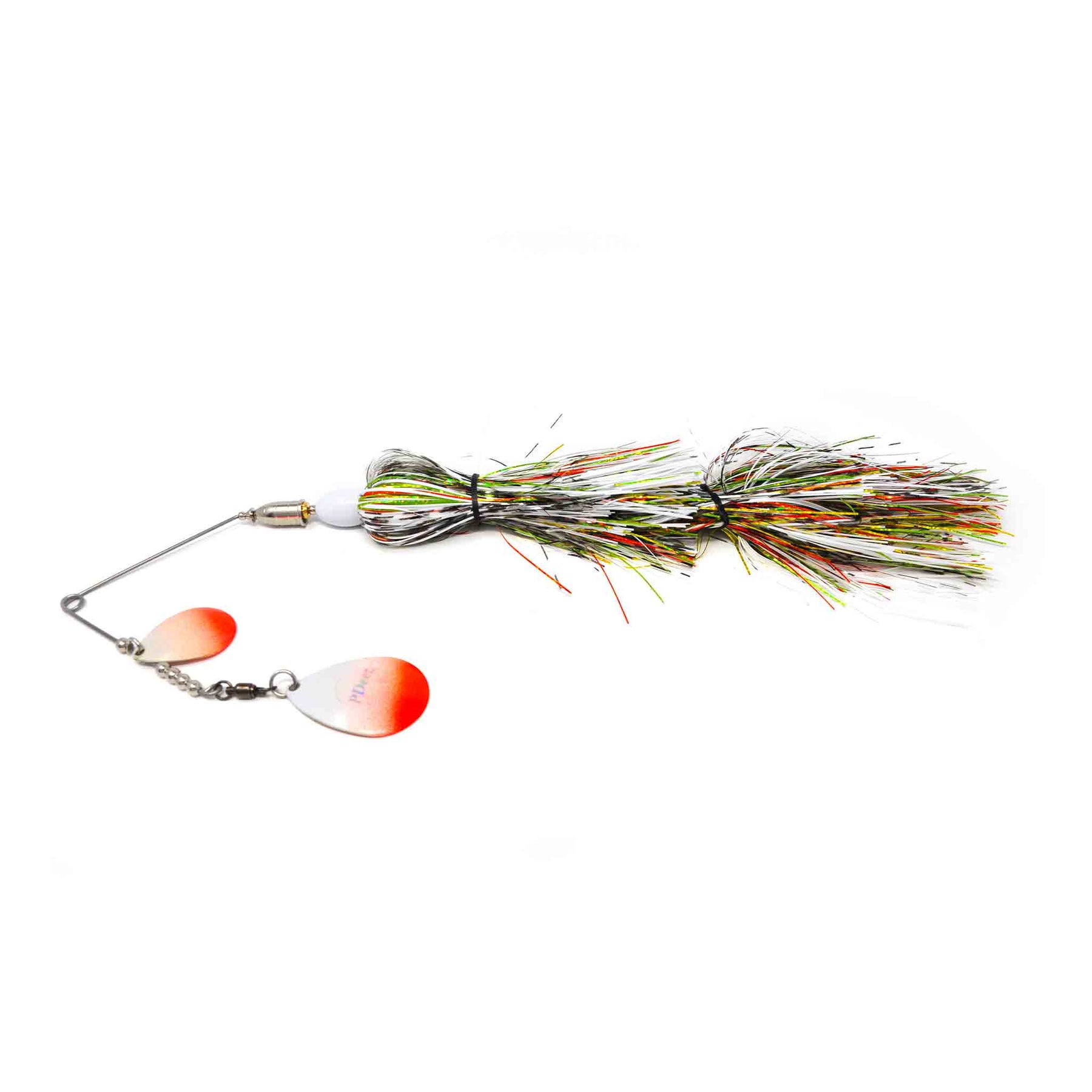 View of Spinnerbaits PDeez Bell Trolling Spinnerbait White Perch 3.0 available at EZOKO Pike and Musky Shop