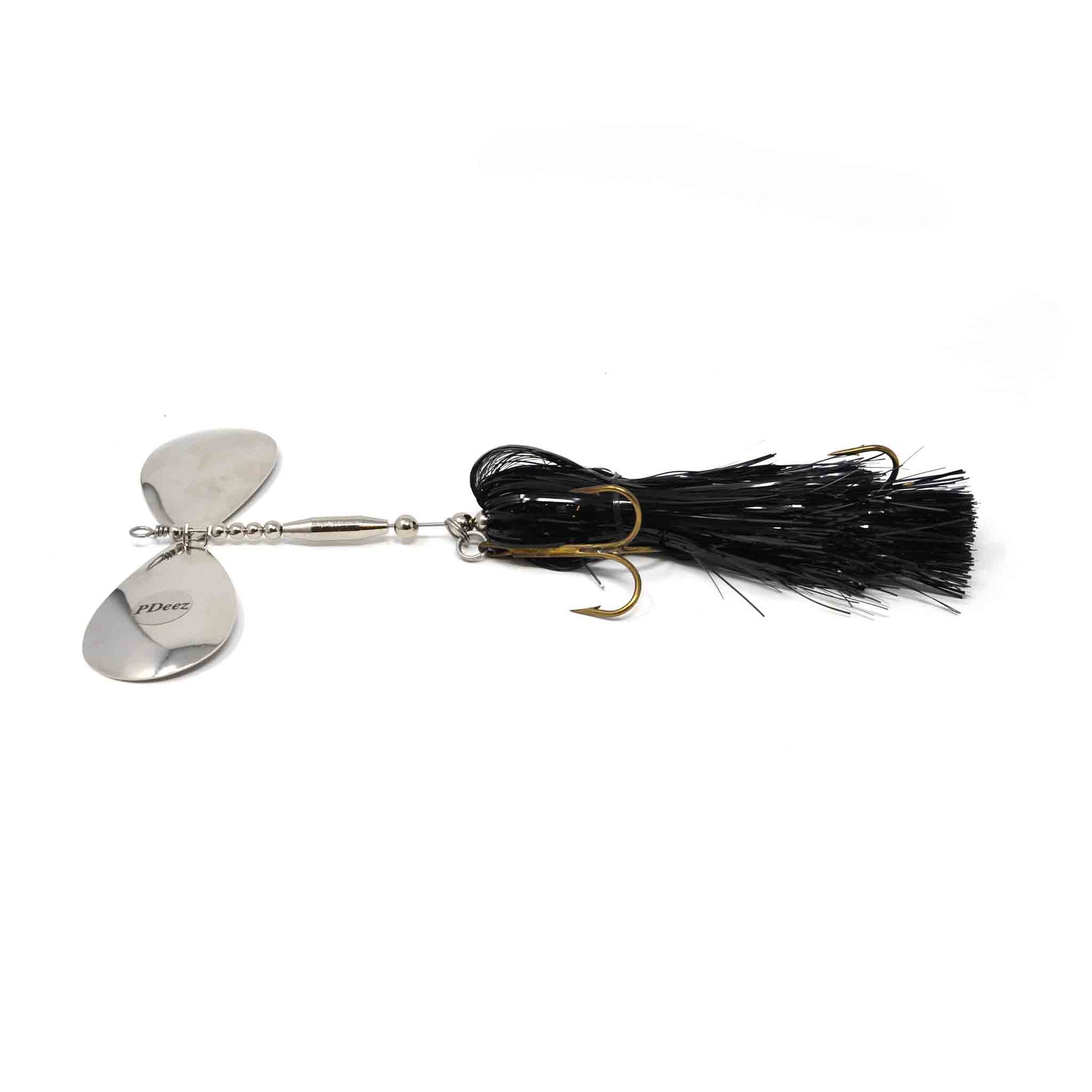 Pdeez Big Tens (10/10) Black / Silver Bucktails