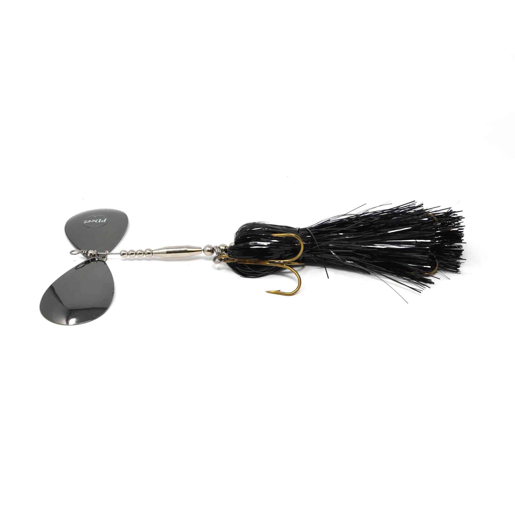 View of Bucktails PDeez Big Tens (10/10) Bucktail Black / Nickel available at EZOKO Fishing