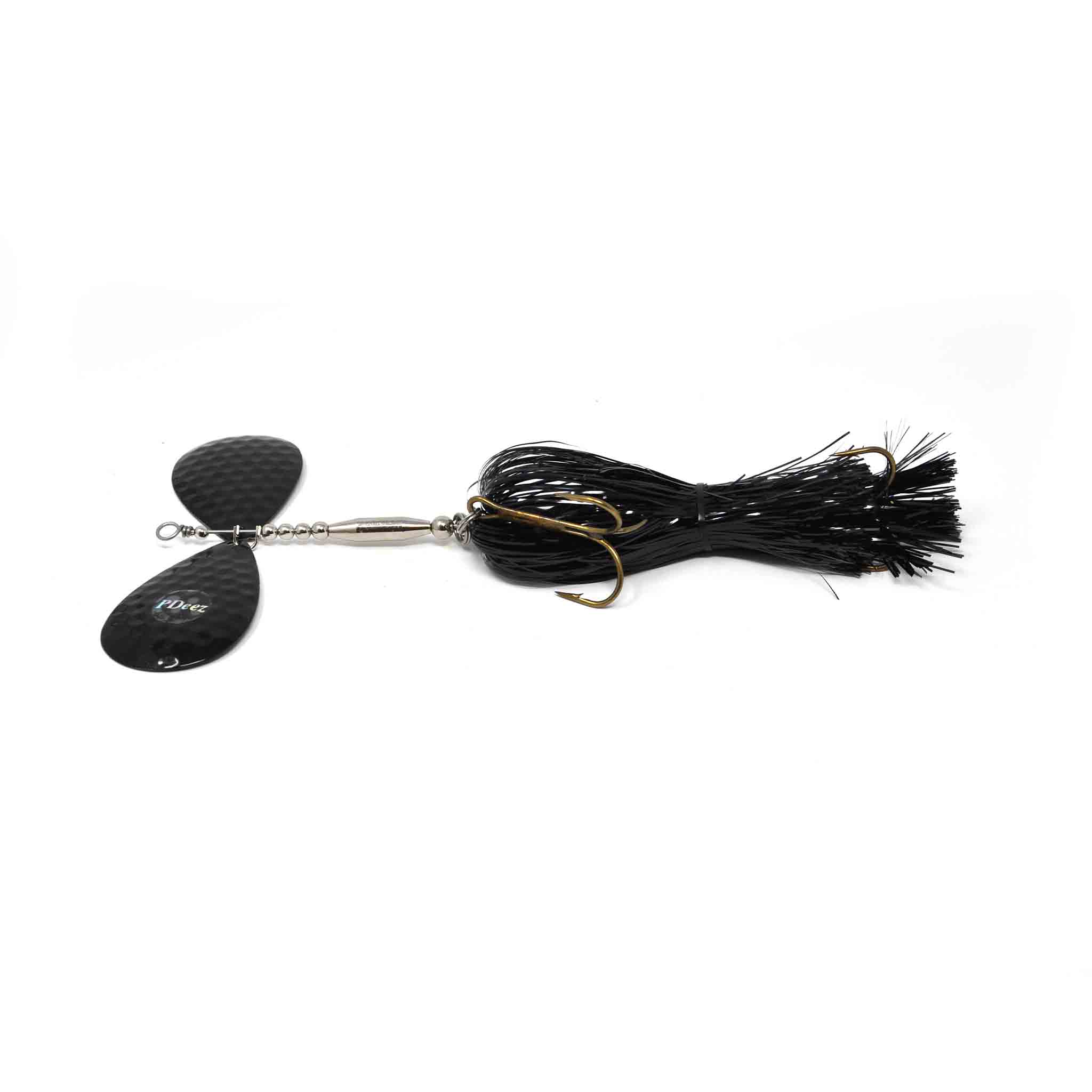 View of Bucktails PDeez Big Tens (10/10) Bucktail Painted Black available at EZOKO Fishing