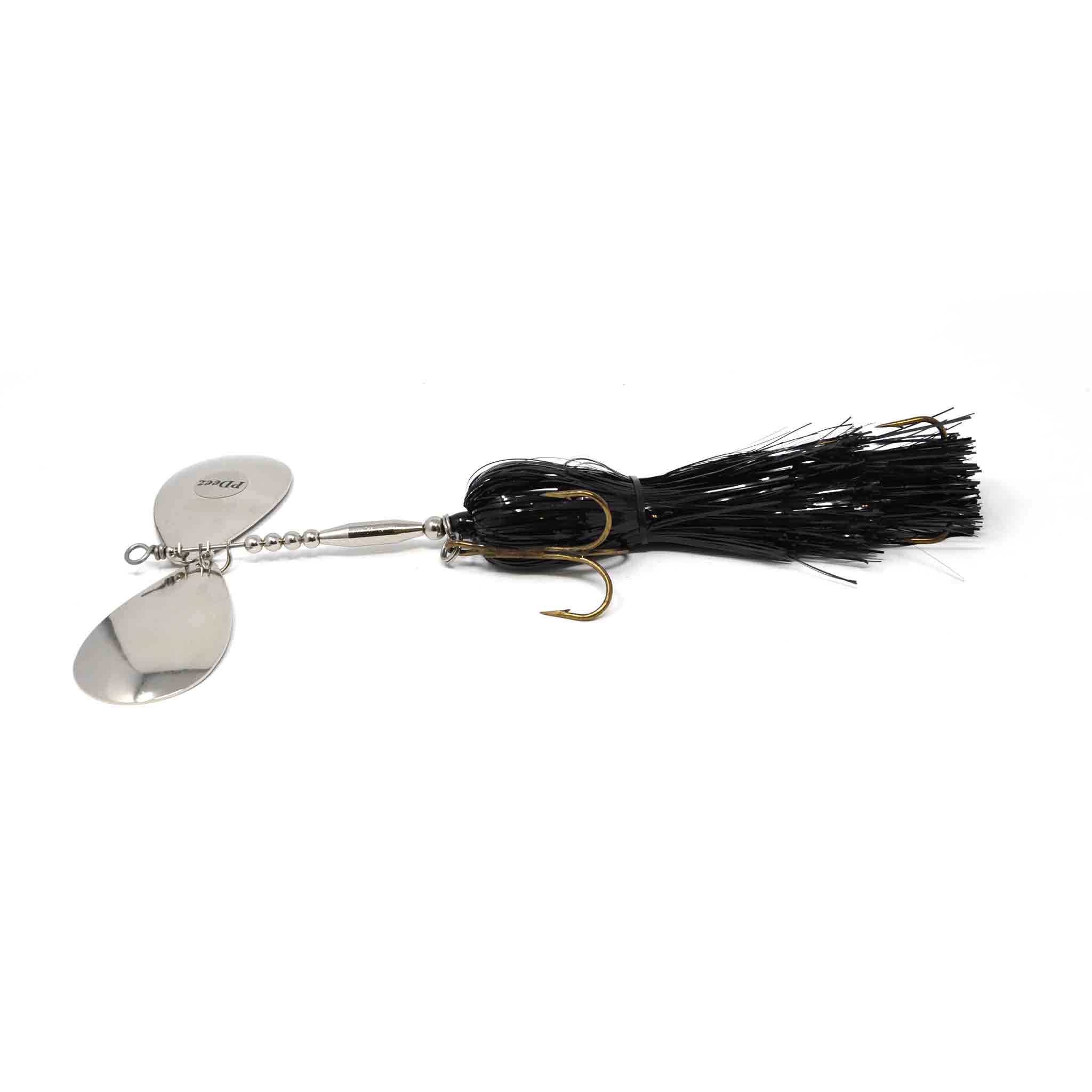 View of Bucktails PDeez Big Tens Trolling (10/10) Bucktail Black / Silver available at EZOKO Fishing