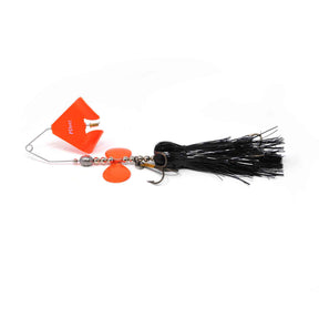 View of Bucktails PDeez Clickbustr Buzzbait Bucktail Black / Orange available at EZOKO Fishing