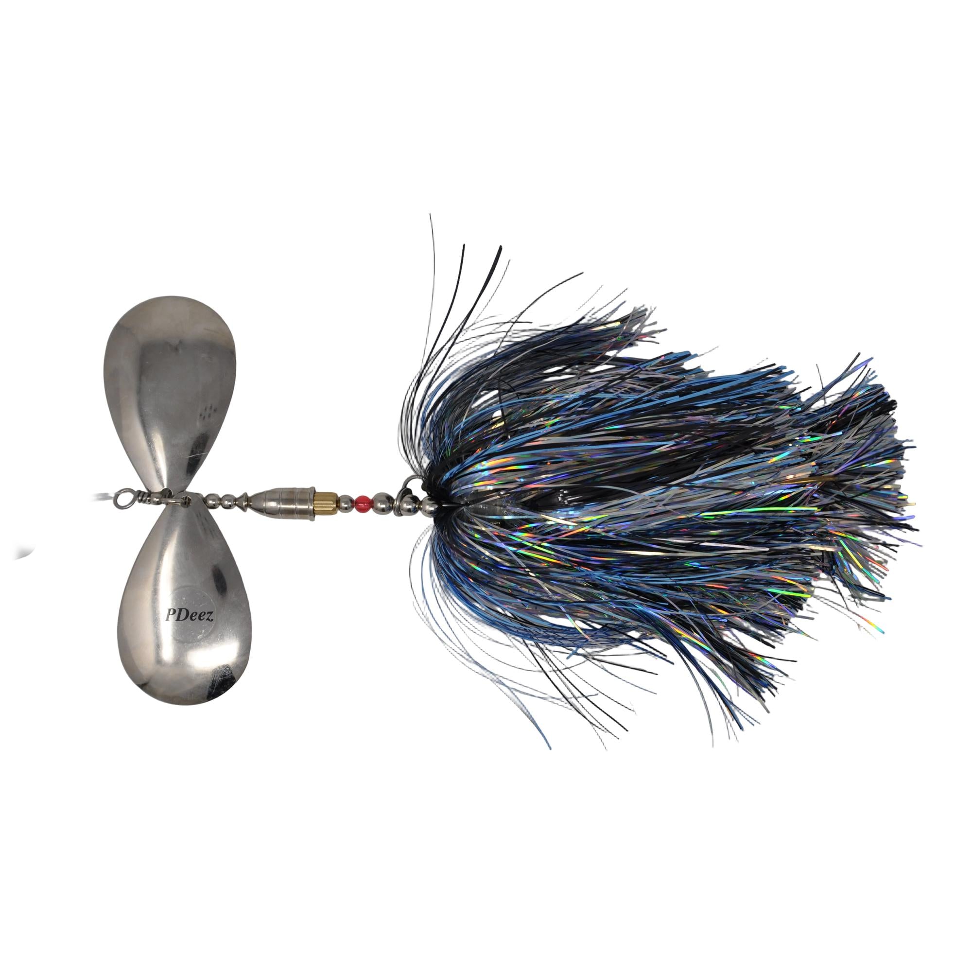 View of Bucktails PDeez JM Bell Big Tens Tail Spin (10/10) Bucktail available at EZOKO Fishing