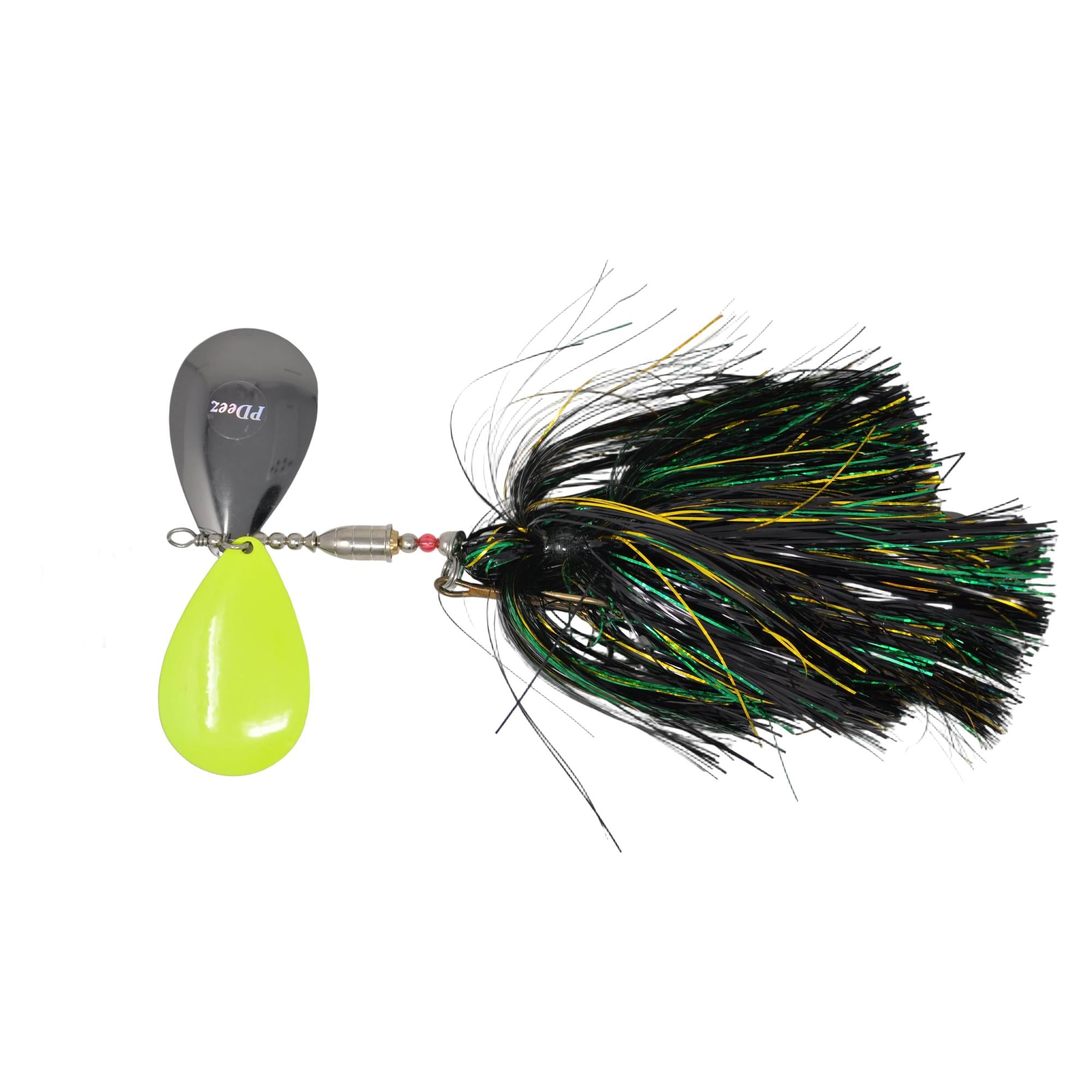 View of Bucktails PDeez JM Bell Big Tens Tail Spin (10/10) Bucktail Bob Marley available at EZOKO Fishing