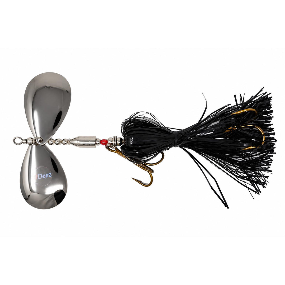 View of Bucktails PDeez JM Bell LSG Missile (9/9) Bucktail Black / Nickel available at EZOKO Fishing