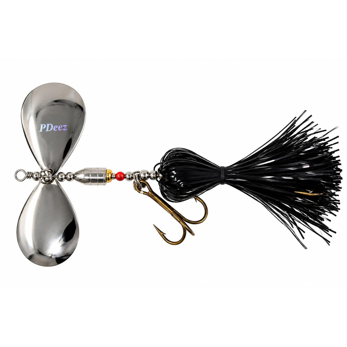 View of Bucktails PDeez JM Bell LSG Missile (9/9) Bucktail Black / Silver available at EZOKO Fishing