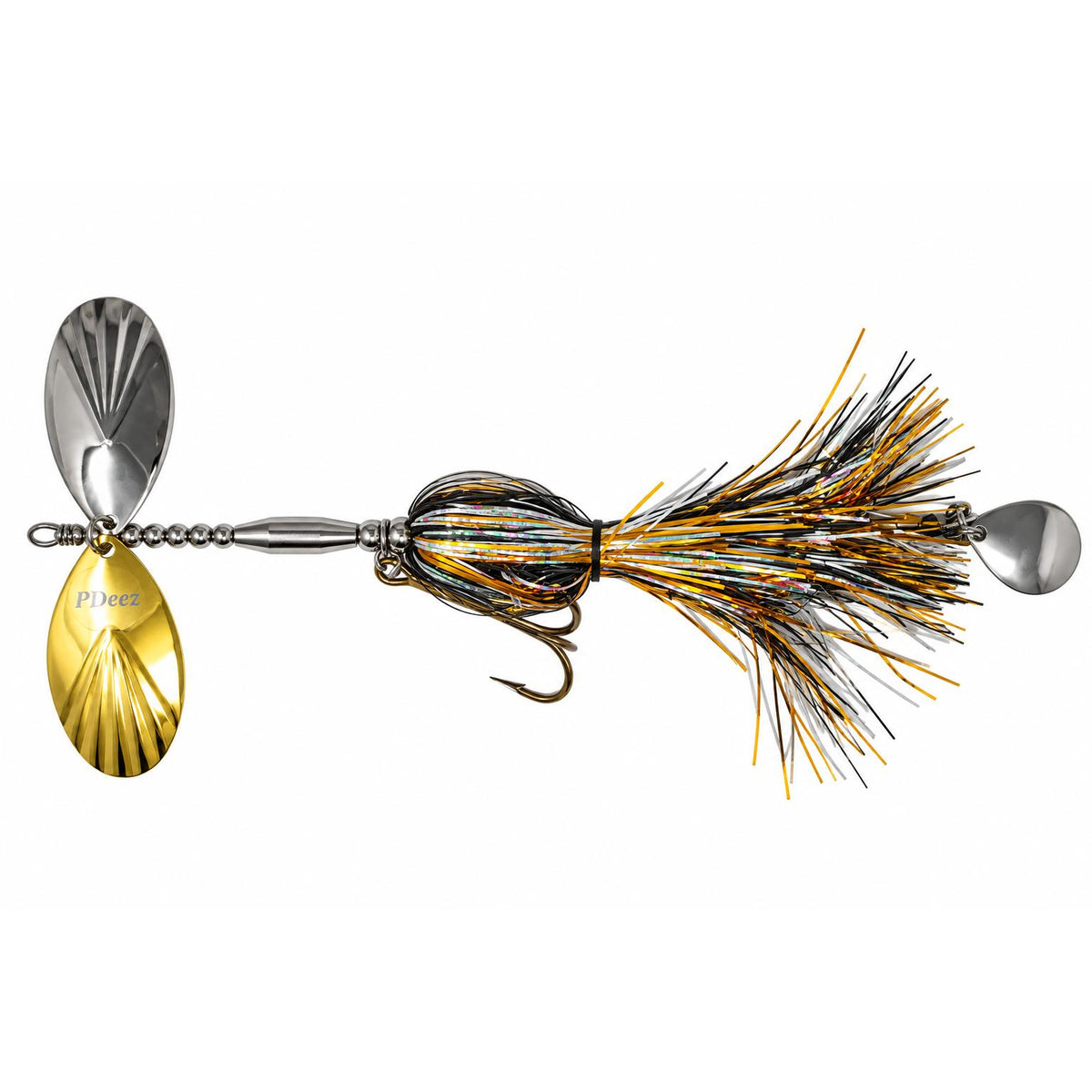 View of Bucktails PDeez KM Attitude Tail Spin (F8/F8) Bucktail Bennettar available at EZOKO Fishing