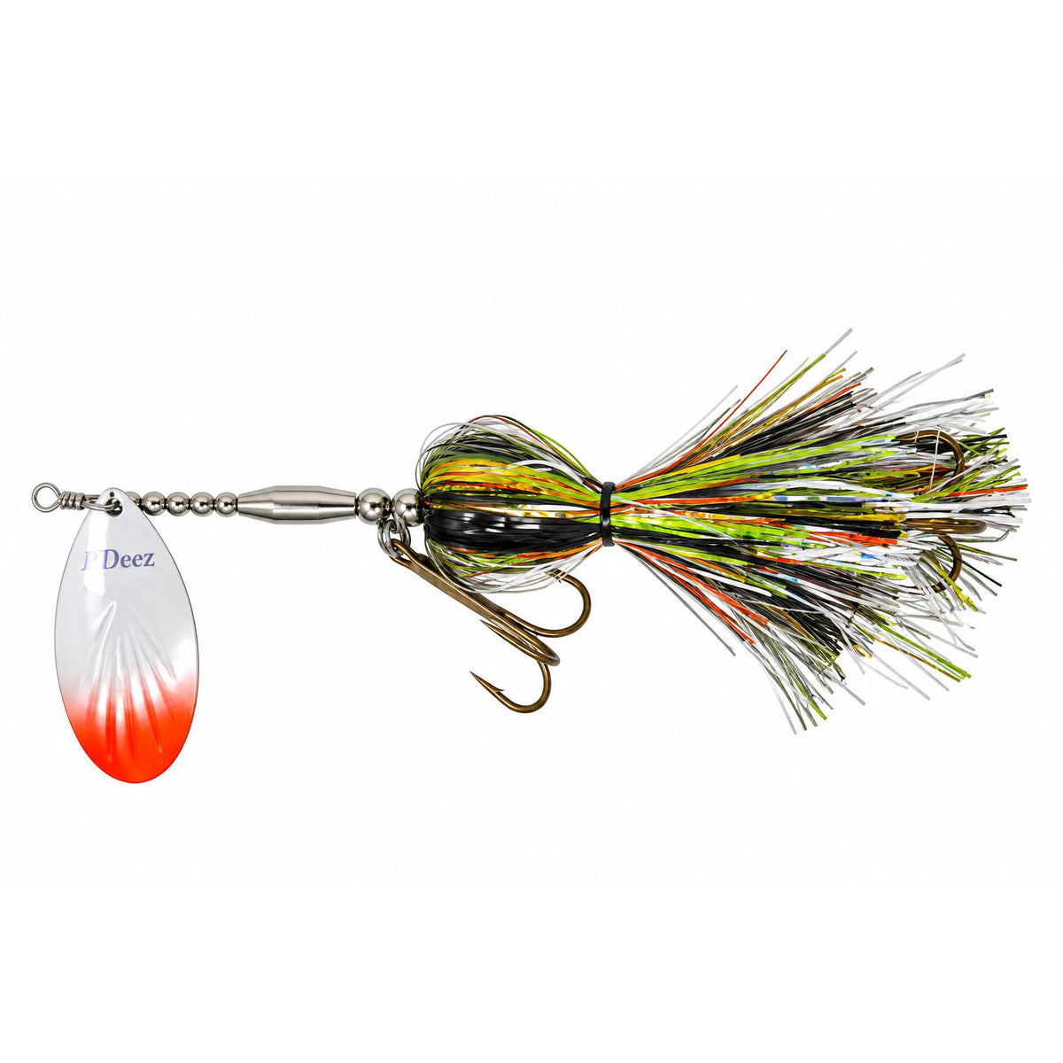 View of Bucktails PDeez KM Krush (F8) Bucktail White Perch available at EZOKO Fishing
