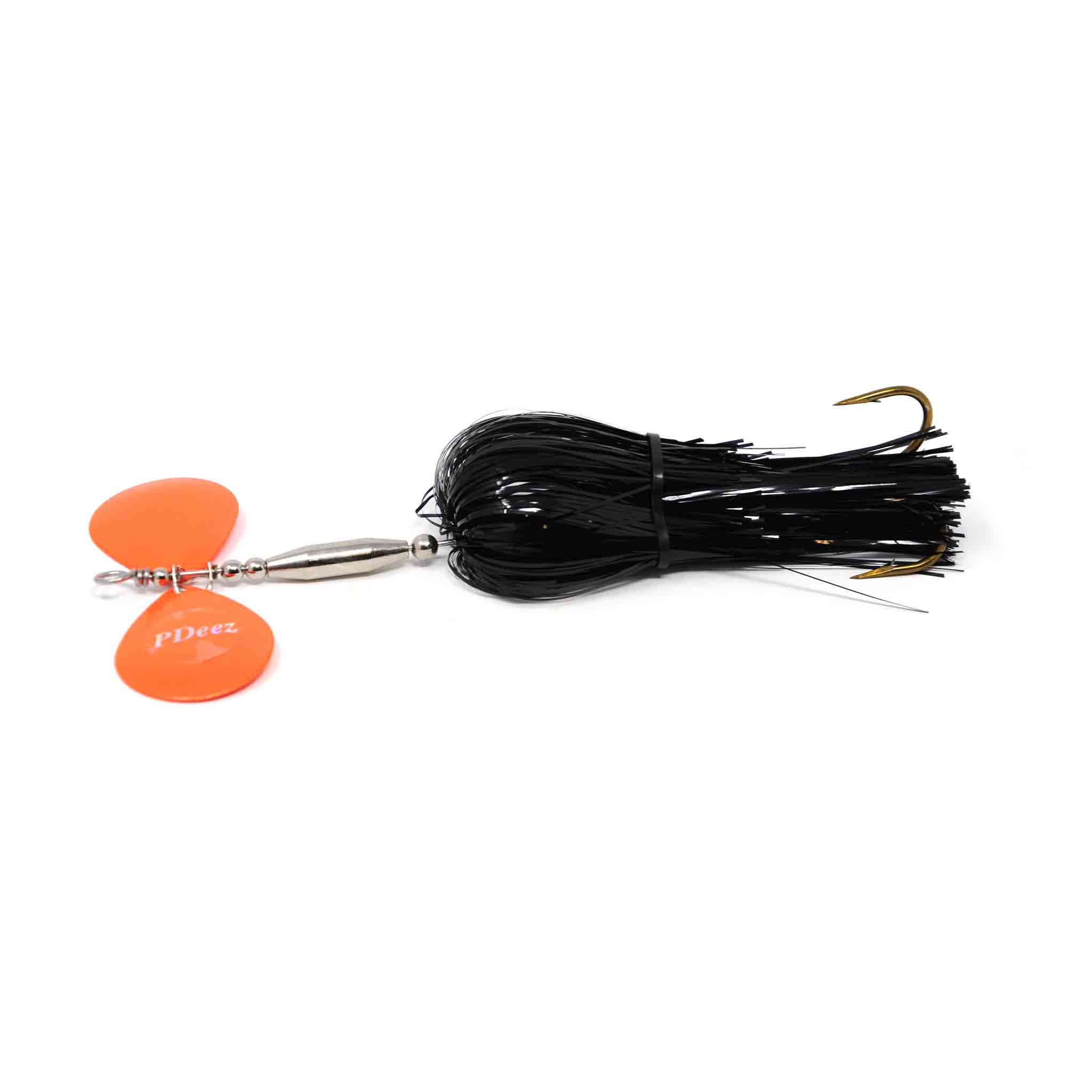 View of Bucktails PDeez LLL Torpedo (6/6) Bucktail Black / Orange available at EZOKO Fishing