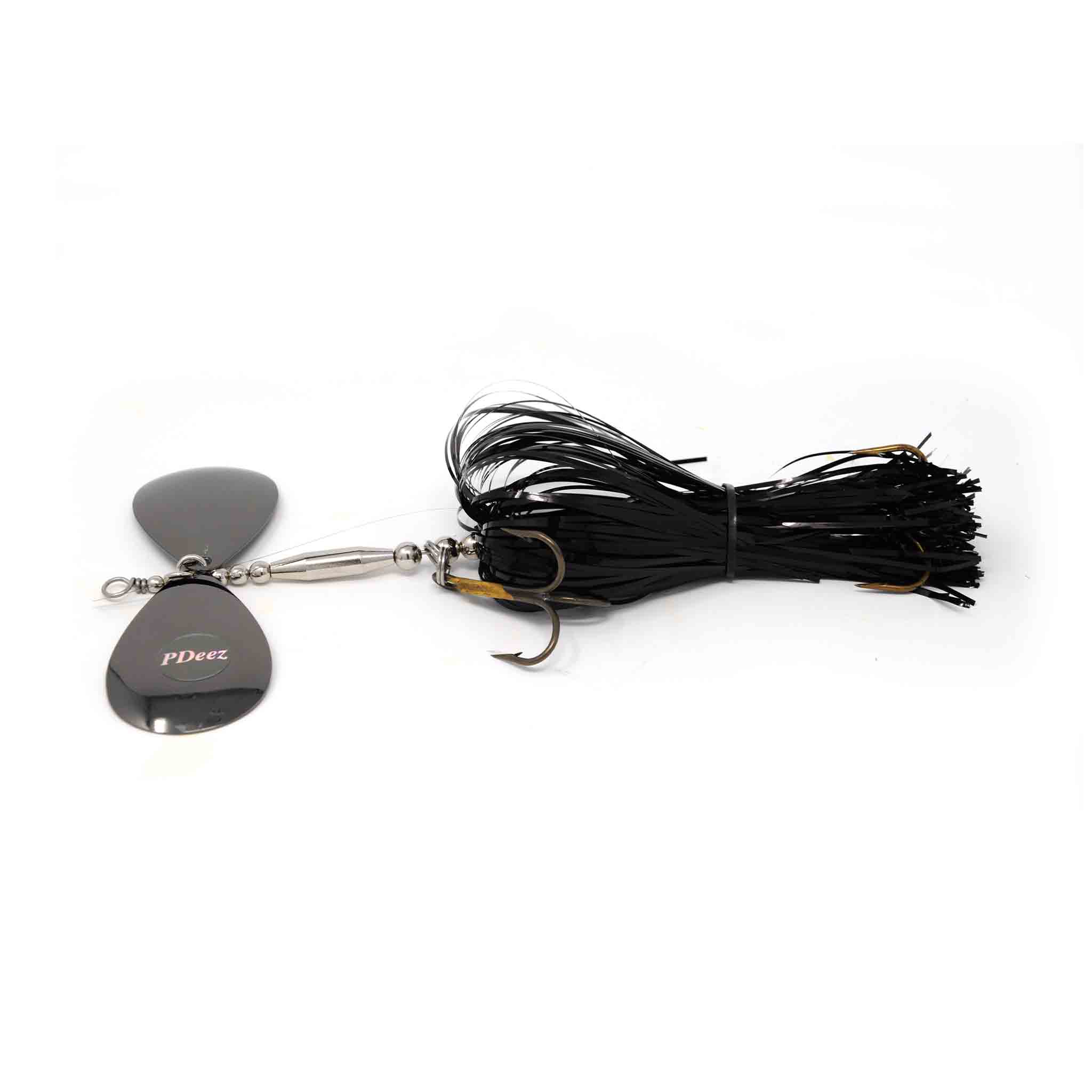 View of Bucktails PDeez LSG Missile (9/9) Bucktail Black / Nickel available at EZOKO Fishing