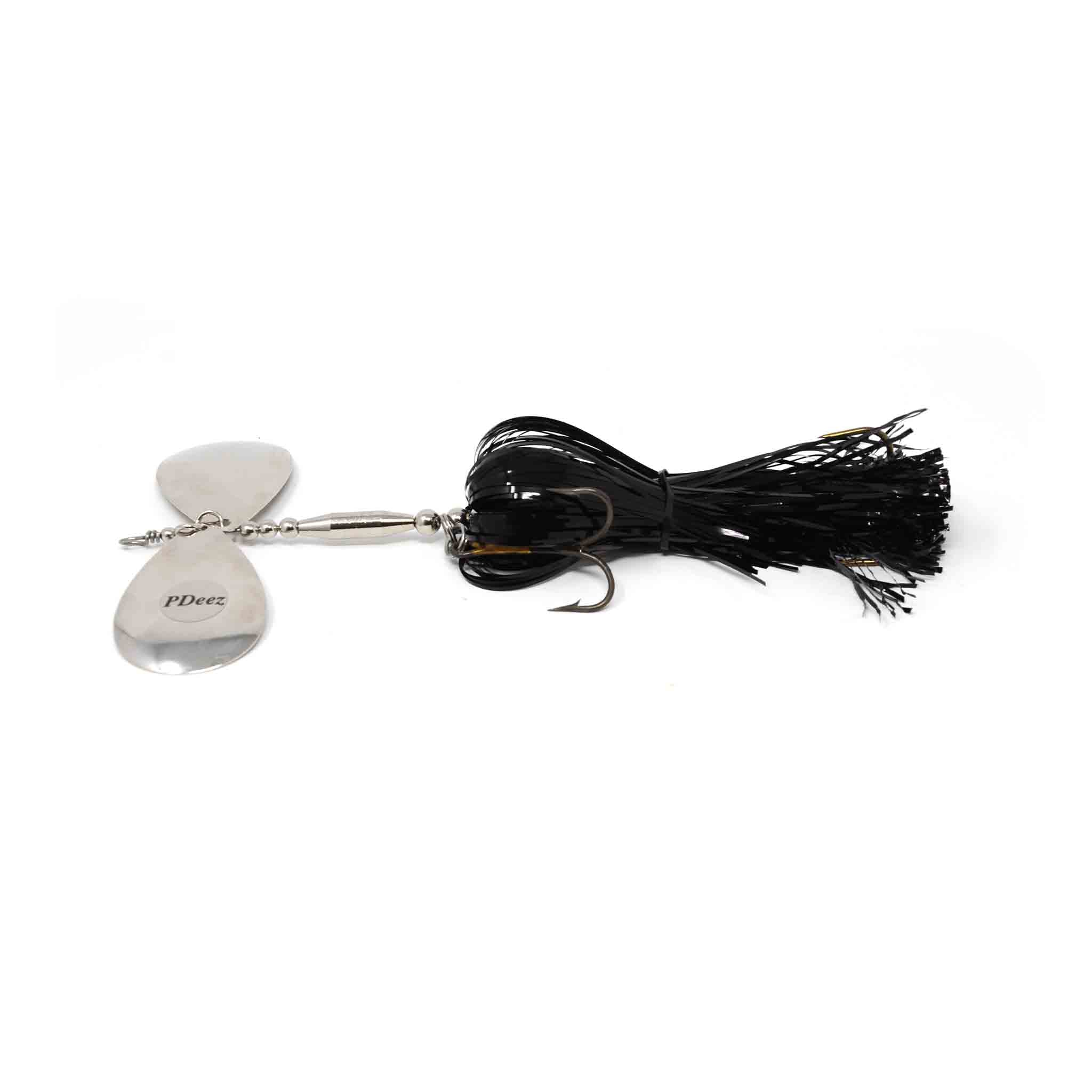 View of Bucktails PDeez LSG Missile (9/9) Bucktail Black / Silver available at EZOKO Fishing