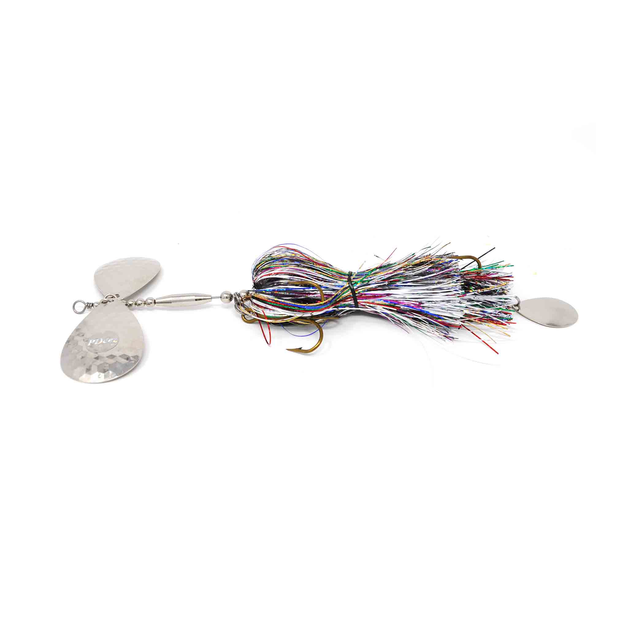 View of Bucktails PDeez Muskiemama Big Tens Tail Spin (10/9) Bucktail Dio available at EZOKO Fishing