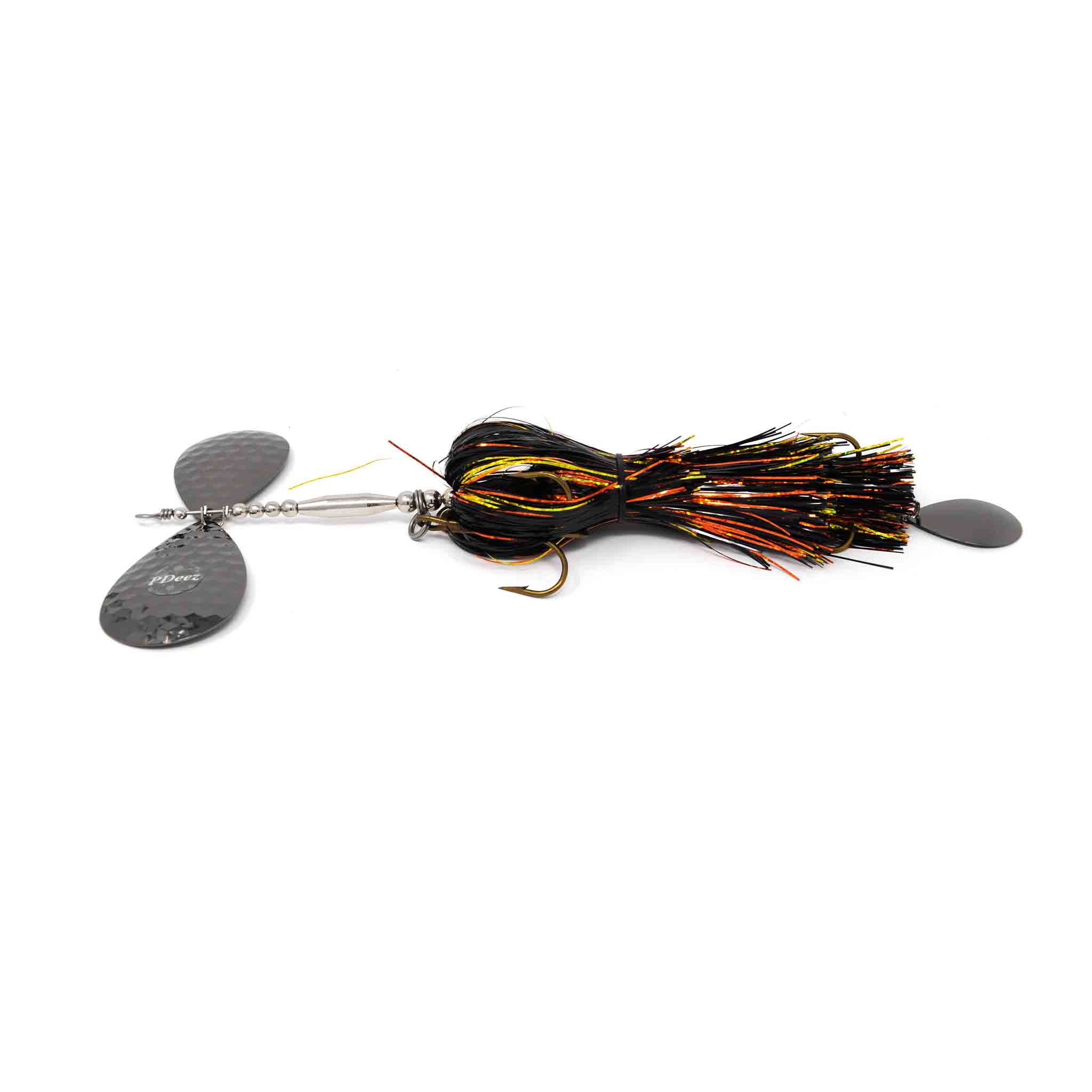 View of Bucktails PDeez Muskiemama Big Tens Tail Spin (10/9) Bucktail Travis available at EZOKO Fishing