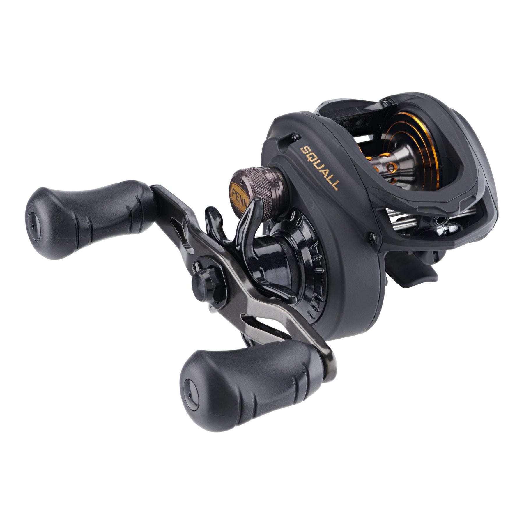 View of Baitcast_Reels PENN Squall 300 Baitcast Reel Left 7.3:1 available at EZOKO Pike and Musky Shop