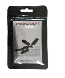 View of Rigs Pikecraft Trailer Hook Tube Black available at EZOKO Pike and Musky Shop