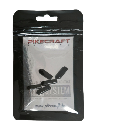 View of Rigs Pikecraft Trailer Hook Tube Black available at EZOKO Pike and Musky Shop