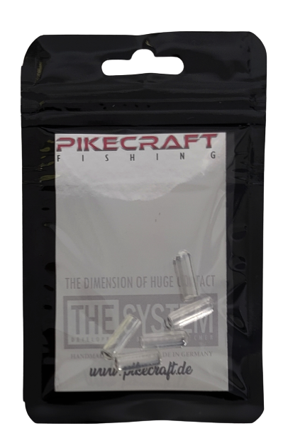 View of Rigs Pikecraft Trailer Hook Tube Transparent available at EZOKO Pike and Musky Shop