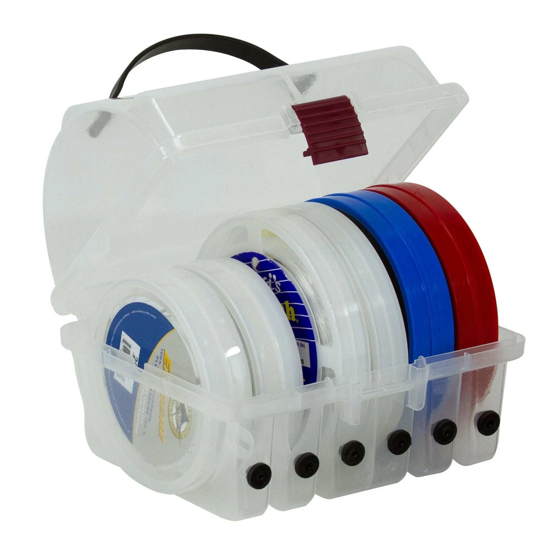 View of Plano ProLatch Leader Spool Box available at EZOKO Fishing