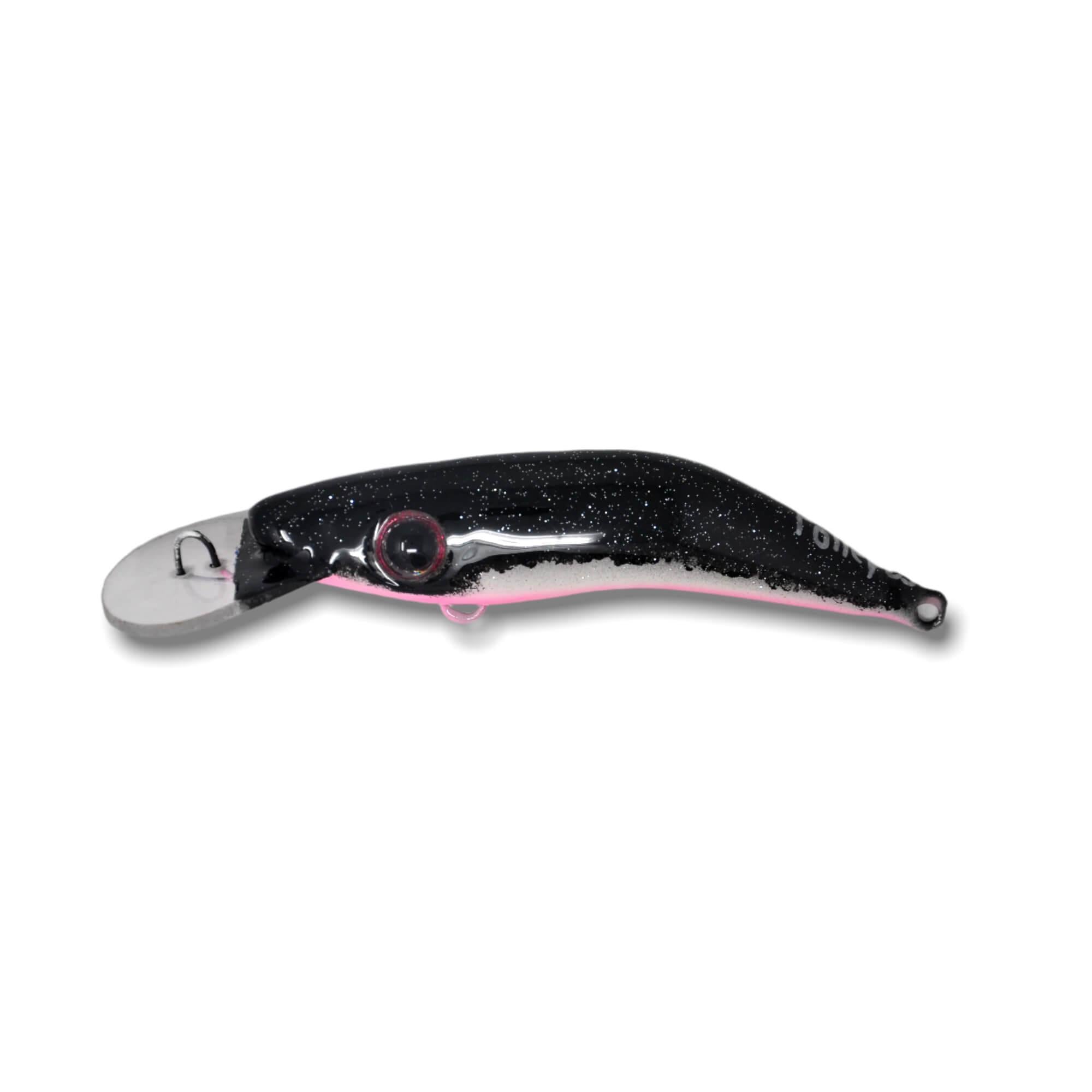View of Crankbaits Polley Bait Hellebarde 6 in. Pink Belly Nightshiner available at EZOKO Pike and Musky Shop