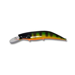View of Crankbaits Polley Bait Hellebarde 8 in. Orange Belly Perch available at EZOKO Pike and Musky Shop