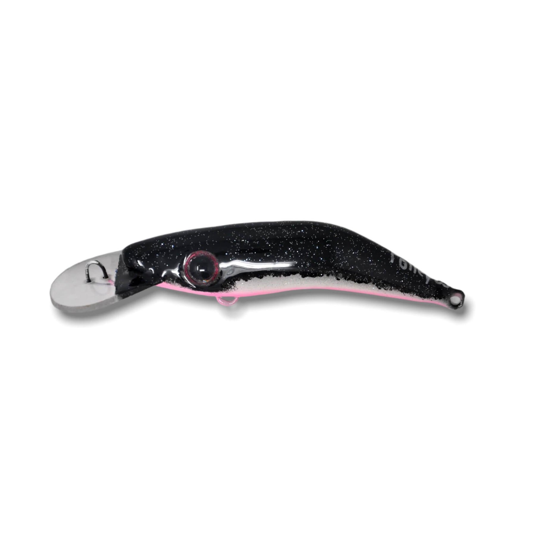 View of Crankbaits Polley Bait Hellebarde 6 in. Pink Belly Nightshiner available at EZOKO Pike and Musky Shop