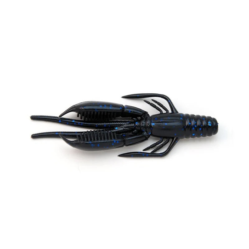 View of RAID Japan Battle Hog 2.6" Black Blue Flake available at EZOKO Fishing