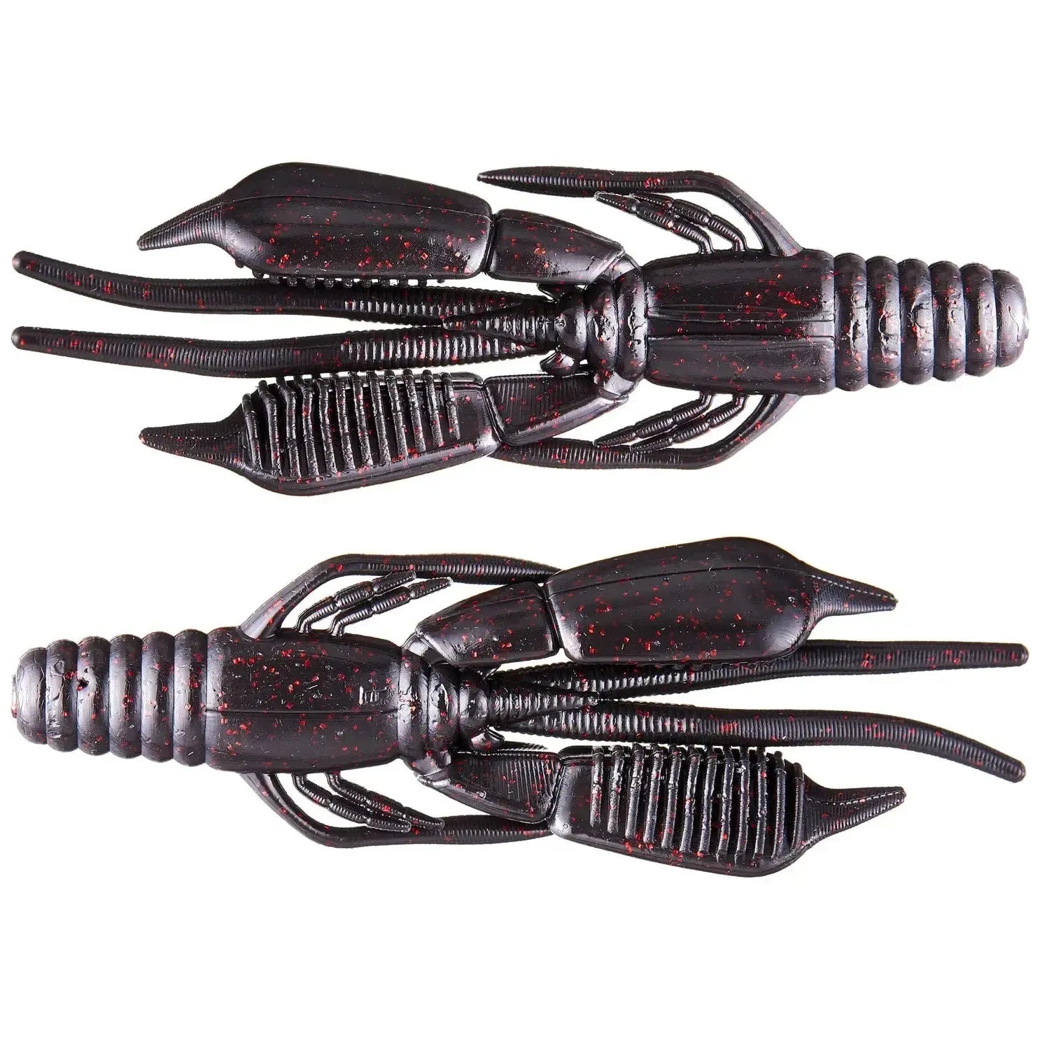 View of RAID Japan Battle Hog 3.8" Black Red Flake available at EZOKO Fishing