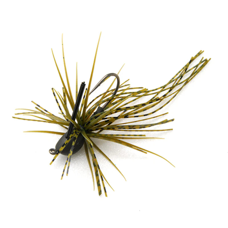 View of RAID Japan Egu Dama Cover 2.3 g Green Pumpkinseed available at EZOKO Fishing