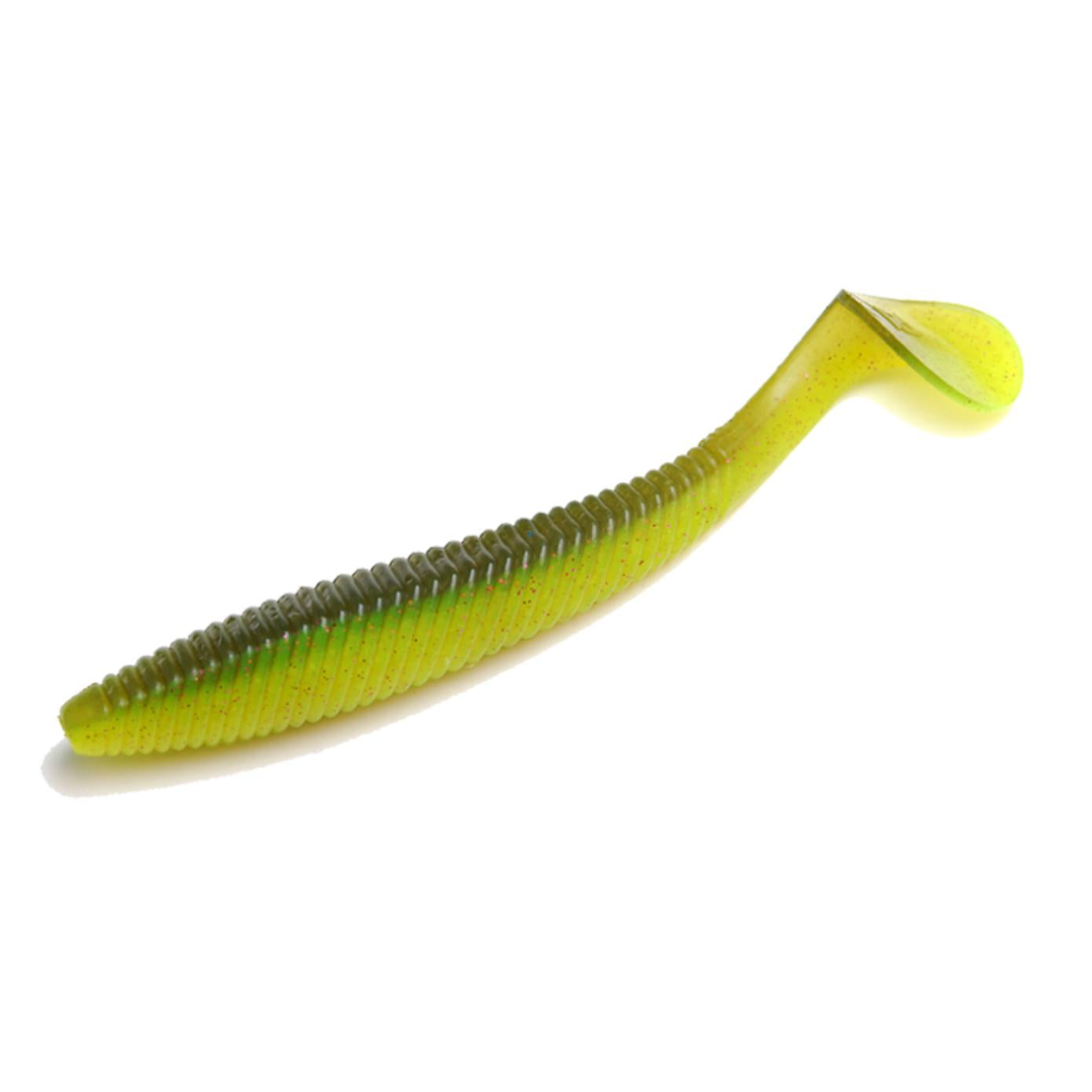 View of RAID Japan Fullswing 5" Guripan Chartreuse Neo available at EZOKO Fishing