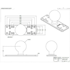 View of electronic_accessories RAM Marine Electronics Ball Adapter - Size D available at EZOKO Pike and Musky Shop