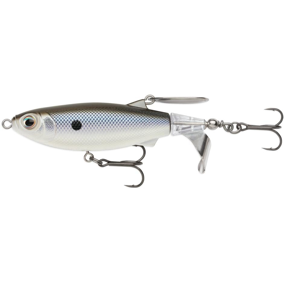 View of Rapala Claptail 110 Prop bait Black Back Shad available at EZOKO Fishing